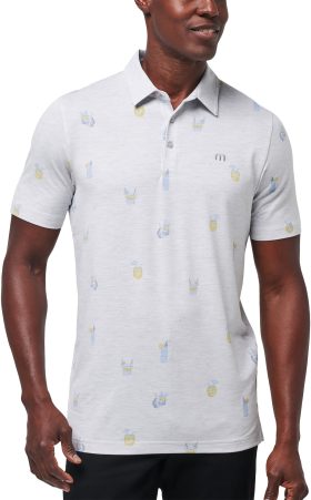 TravisMathew Call The Shots Men's Golf Polo - Grey, Size: Small