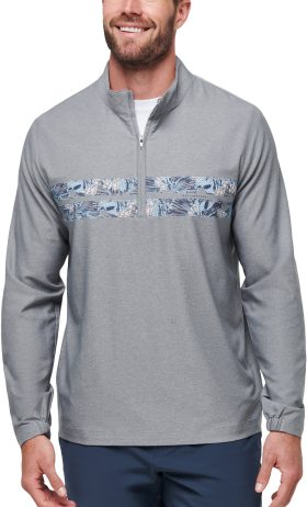 TravisMathew Move Mountains Men's Golf Pullover - Grey, Size: Small