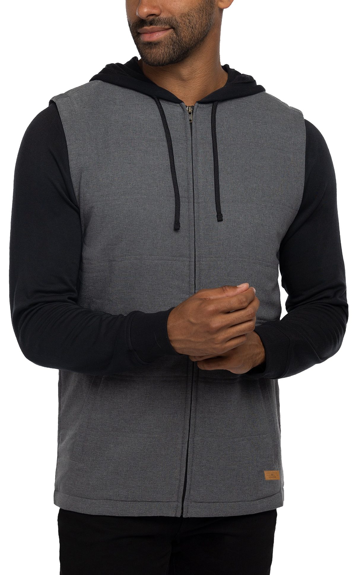 TravisMathew Scavenger Hooded Men's Golf Jacket - Grey, Size: Small