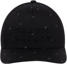 TravisMathew Shipwreck Beach Snapback Men's Golf Hat - Black, Size: One Size