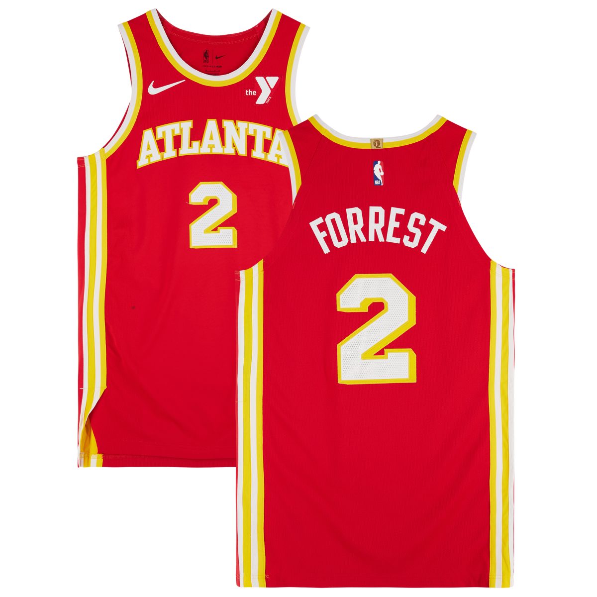 Trent Forrest Atlanta Hawks Game-Used #2 Red Jersey vs. Toronto Raptors on January 28, 2024