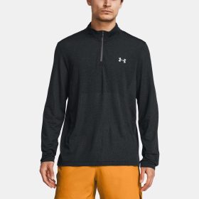 Under Armour Seamless Stride 1/4 Zip Men's Running Apparel Castlerock