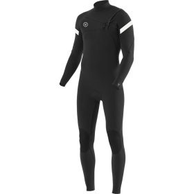 Vissla 7 Seas 4/3 Raditude Full Chest-Zip Wetsuit - Men's Black, L