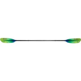 Werner Camano Hooked Fiberglass 2-Piece Paddle - Straight Shaft Catch Lime, Standard,240