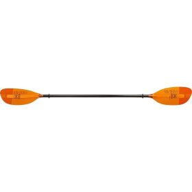 Werner Corryvrecken Fiberglass 2-Piece Paddle - Straight Shaft Orange, Standard,205cm