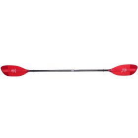 Werner Shuna Hooked Fiberglass 2-Piece Paddle - Straight Shaft Red, Standard,225
