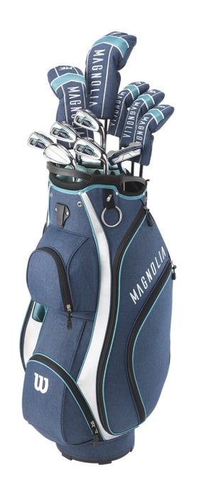 Wilson Womens Magnolia Complete Package Set - Cart Bag - Cart Bag - NAVY - RIGHT - WOMENS STANDARD - Golf Clubs