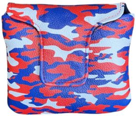 Winston Collection USA Red White and Blue Camo Leather Mallet Putter Headcover