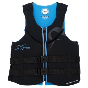 XPS Segmented Neoprene Life Jacket - Black/Pow Blue - XL/2XL