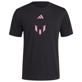 adidas Mens Inter Miami CF adidas Inter Miami CF Messi Unveil T-Shirt - Mens Pink/Black/White Size M