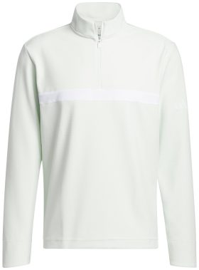 adidas Ultimate365 Novelty Layer Quarter-Zip Men's Golf Pullover - Green, Size: Small