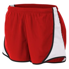 A4 Women's 3" Tennis Speed Shorts (Scarlet/White)