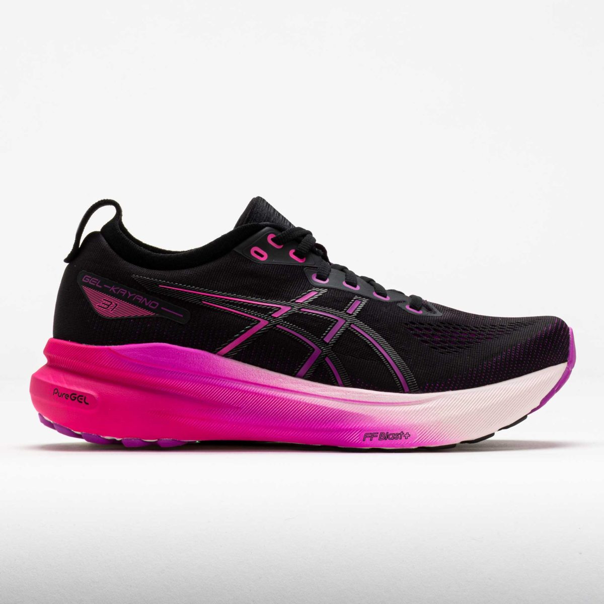 ASICS GEL-Kayano 31 Women's Running Shoes Black/Bold Magenta