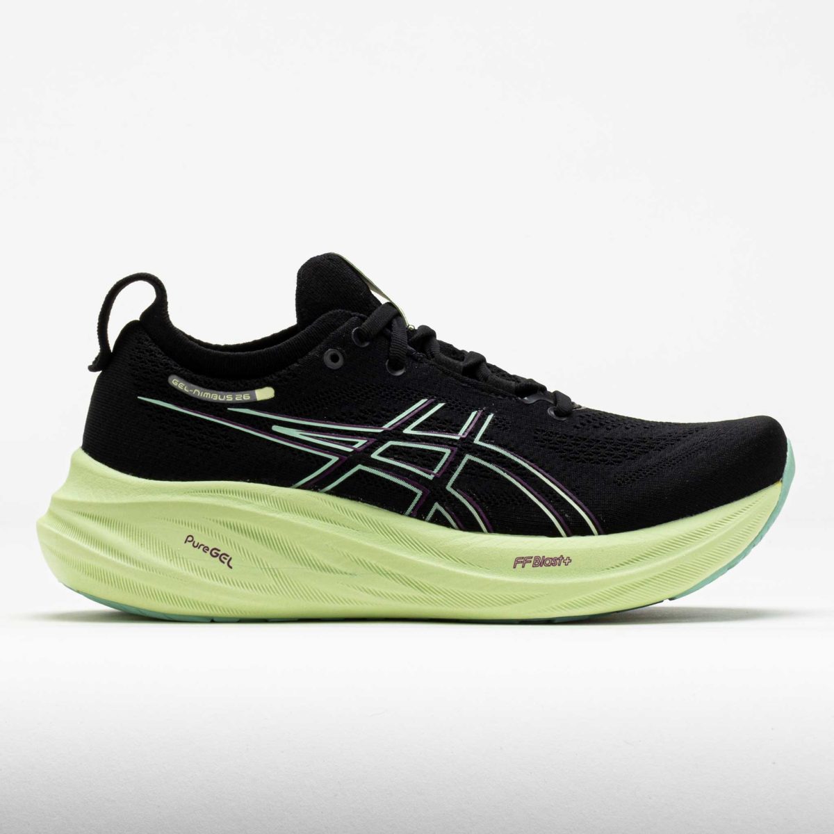 ASICS GEL-Nimbus 26 Women's Running Shoes Black/Cool Matcha