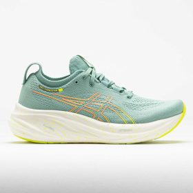 ASICS GEL-Nimbus 26 Women's Running Shoes Light Celadon/Safety Yellow