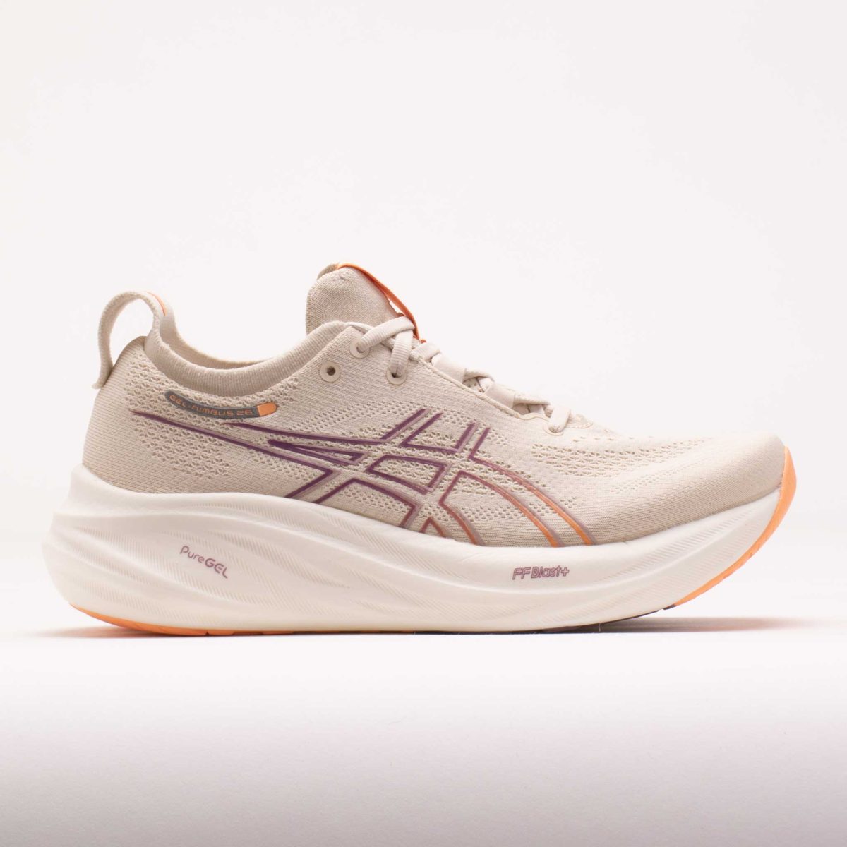 ASICS GEL-Nimbus 26 Women's Running Shoes Oatmeal/Faded Orange