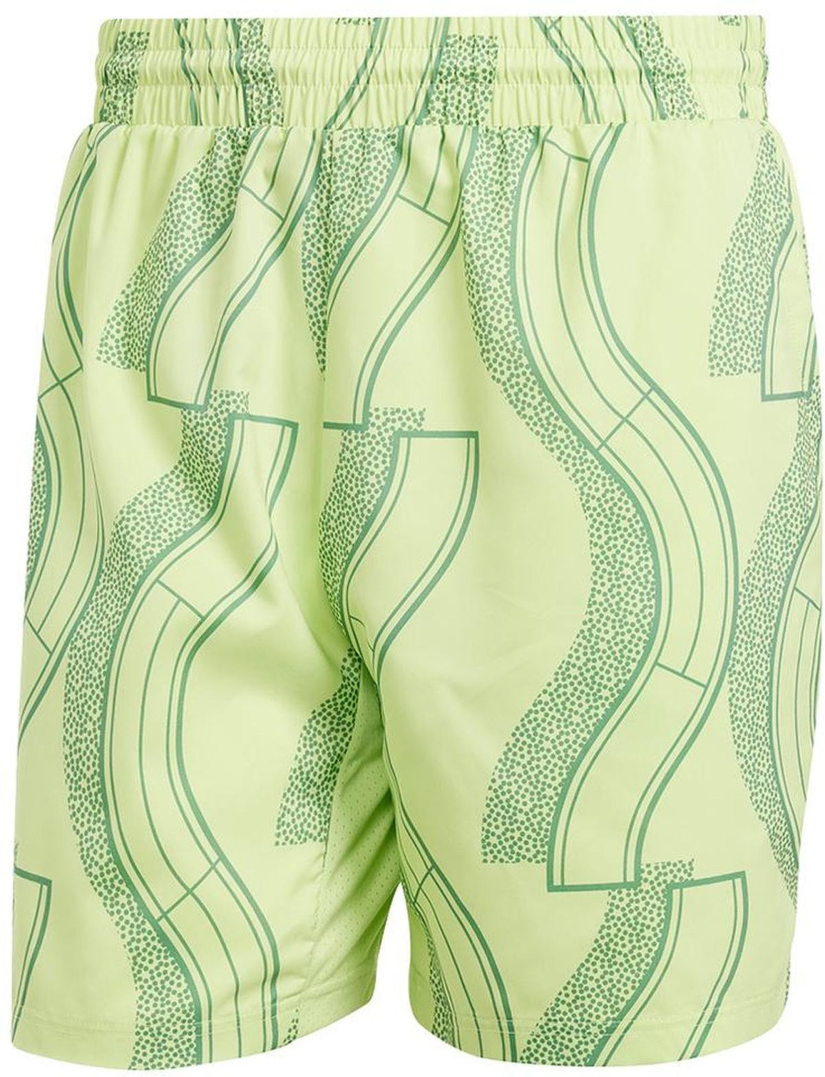 Adidas Men's Club Graphic Tennis Shorts (Pulse Lime/Preloved Green)