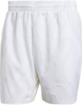 Adidas Men's Club Graphic Tennis Shorts (White/Grey One)