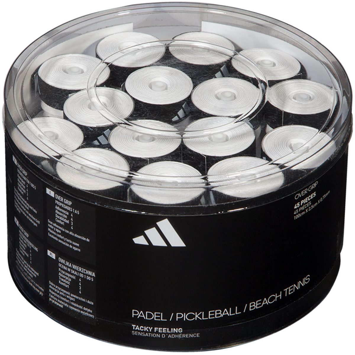 Adidas Padel Overgrip 45 Pack (White)