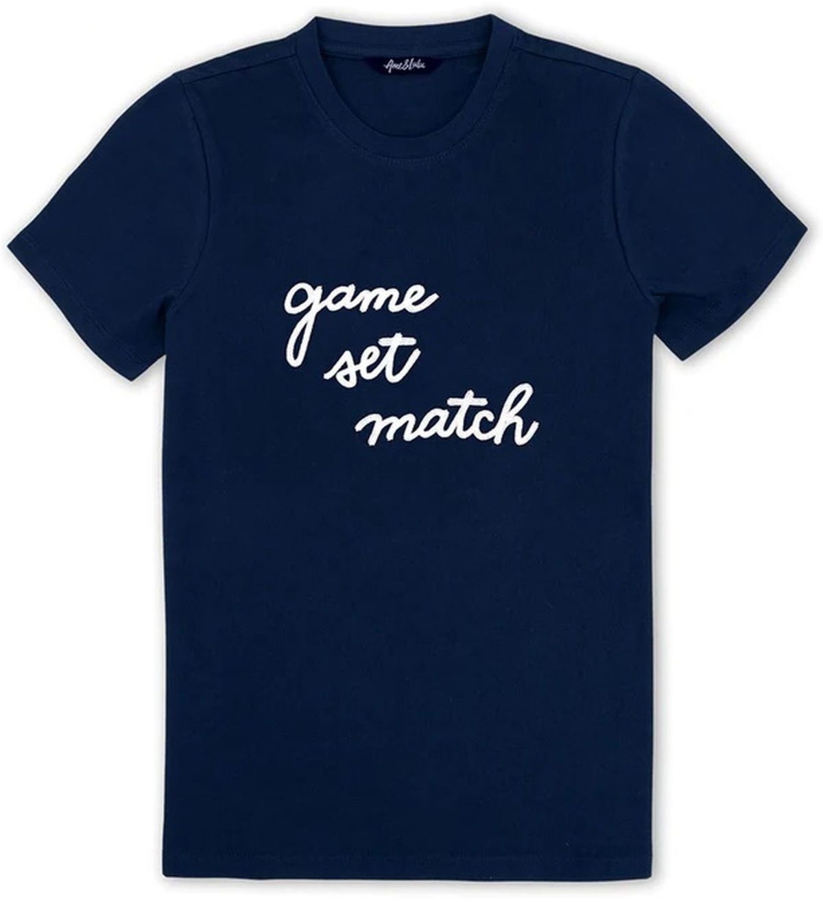 Ame & Lulu Women's Sporty Love Game Set Match Tennis T-Shirt