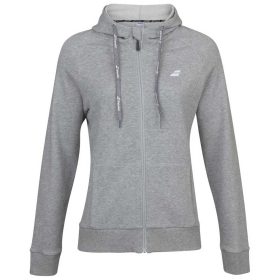 Babolat Women's Exercise Hooded Tennis Training Jacket (High Rise/Heather)