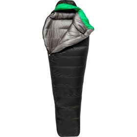 Backcountry x Nanga Aurora Light 600 DX Sleeping Bag: 25F Down Black/Gearhead Green, Long