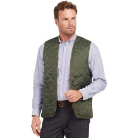 Barbour Quilted Waistcoat/Zip-In Liner Vest - Men's Olive/Ancient, 50