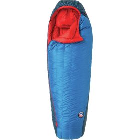 Big Agnes Anvil Horn Sleeping Bag: 15F Down Blue/Red, Long X-Wide/Right Zip