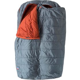 Big Agnes Dream Island Double Sleeping Bag: 20F Synthetic Slate/Orange, Double