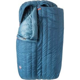 Big Agnes King Solomon Double Sleeping Bag: 20F Down Legion Blue/Tapestry, Double