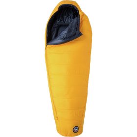 Big Agnes Lost Dog Sleeping Bag: 30F Synthetic Yellow/Navy, Long/Right Zip