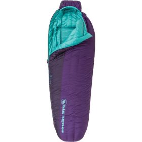 Big Agnes Roxy Ann Sleeping Bag: 15F Down - Women's Purple, Petite/Left Zip