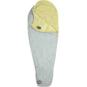 Big Agnes V Notch UL Sleeping Bag: 40F Synthetic Gray/Palm, Long/Left Zip