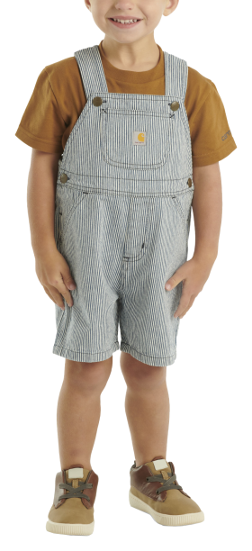 Carhartt Farm Graphic Short-Sleeve T-Shirt and Ticking Stripe Shortalls for Toddlers - Navy - 4T