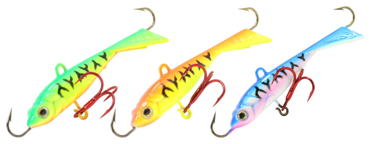 Clam Tikka Mino Jigging Spoon Kit - #12 3/16 oz. - Glow Tiger