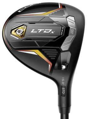 Cobra LTD x Fairway Woods - Gold Fusion/Black - Gold Fusion/Black - RIGHT - UST HELIUM 5F2A - 5W 18.5 - Golf Clubs