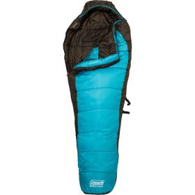 Coleman OneSource Heated Sleeping Bag: 32F Synthetic Walnut/Caribbean Sea, One Size