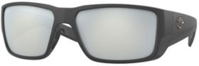 Costa Del Mar Blackfin Pro 580G Polarized Sunglasses, Men's, Matte Black/Gray Silver Mirror | Father's Day Gift Idea