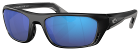 Costa Del Mar Whitetip Pro 580G Glass Polarized Sunglasses - Matte Black/Blue Mirror