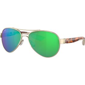 Costa Loreto 580G Polarized Sunglasses Rose Gold Temple Green Mir 580g, One Size