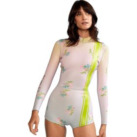 Cynthia Rowley Ombre Floral Spring Wetsuit - Women's Yellow Pink Blue Ombre, L