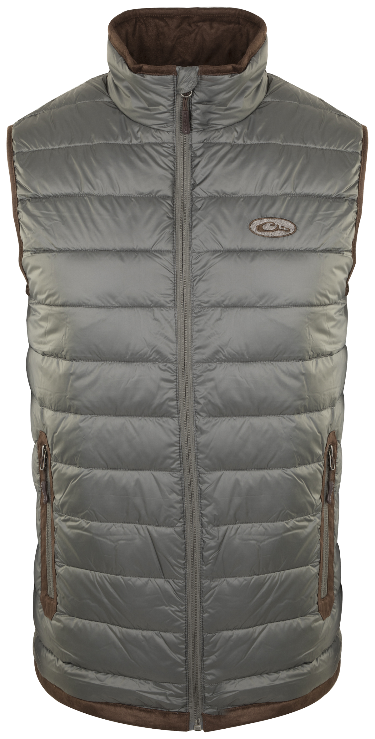 Drake Waterfowl Double Down Vest for Men - Lead - XL