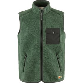 Fjallraven Vardag Pile Fleece Vest - Men's Deep Patina/Iron Grey, XXL