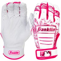 Franklin CFX Pro Jewel Mother's Day Men's Batting Gloves in Pink/White Size Small