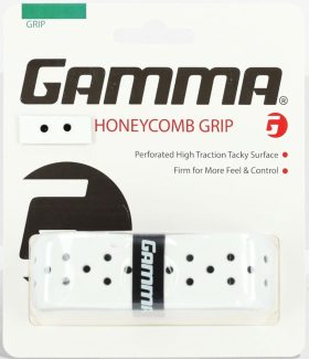 Gamma Honeycomb Replacement Tennis Grip (White)