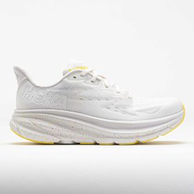 HOKA Clifton 9 Women's Running Shoes White/Lemonade