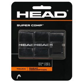 Head Super Comp Overgrip 3-Pack (Black)