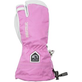 Hestra Heli Ski Junior 3-Finger Glove - Kids' Pink, 4