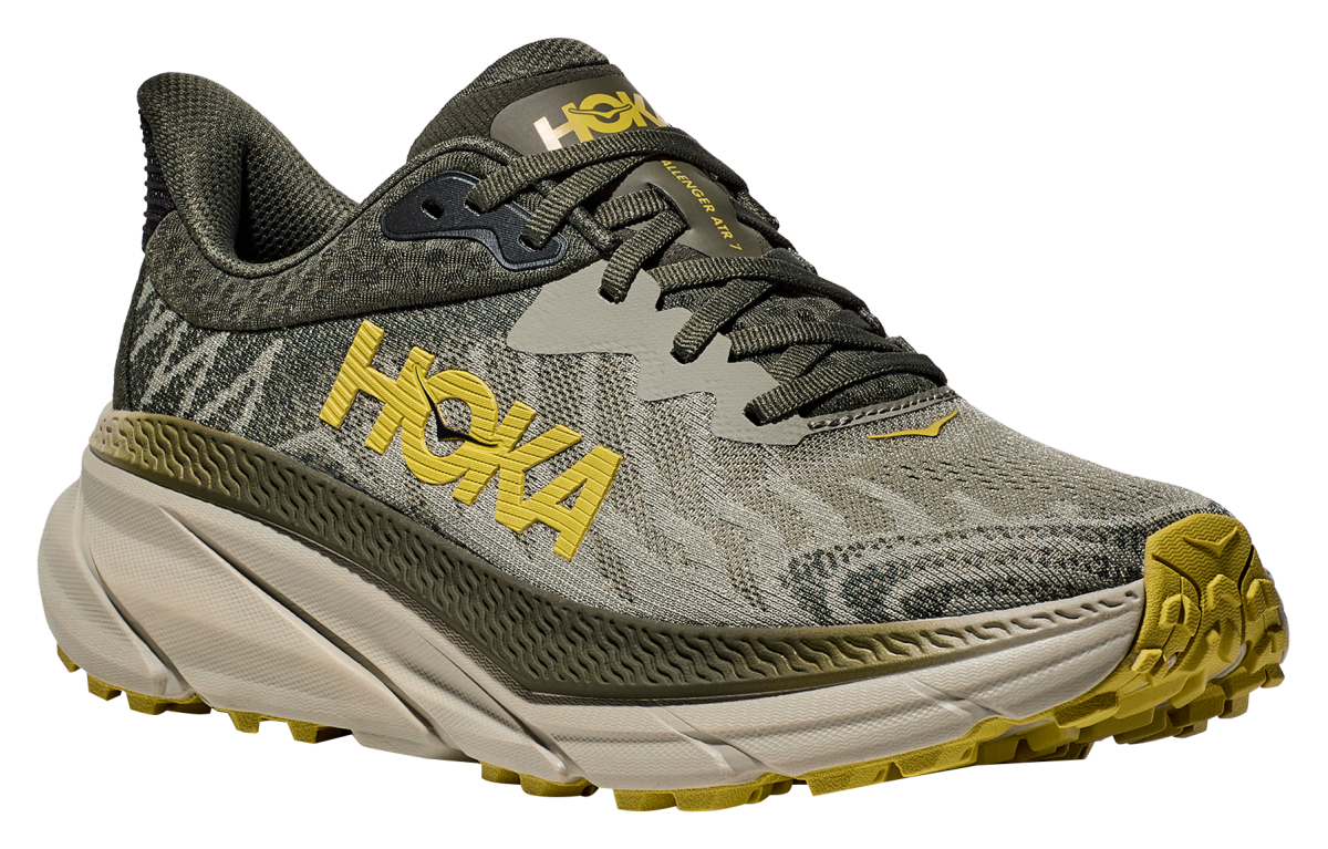 Hoka Challenger ATR 7 Trail Running Shoes for Men - Olive Haze/Forest Cover - 8M