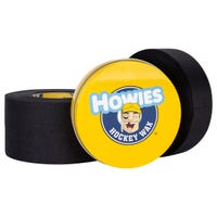 Howies Hockey Tape/Wax Pack - 3 Cloth/1 Wax in Black